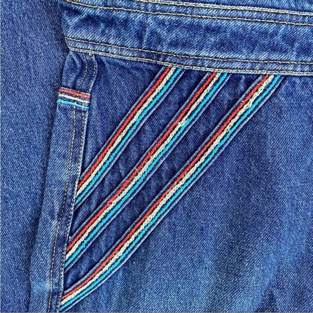 Free People Blue Denim Wide-Leg Overalls Jumpsuit - Picture 3 of 15